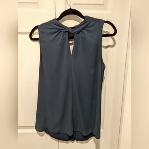 LOFT sleeveless twist-neck blouse